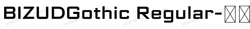 BIZUDGothic Regular字体转换
